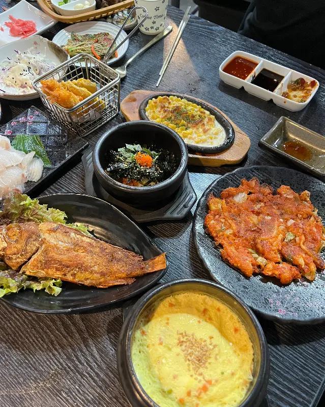 해운대대게횟집 상차림