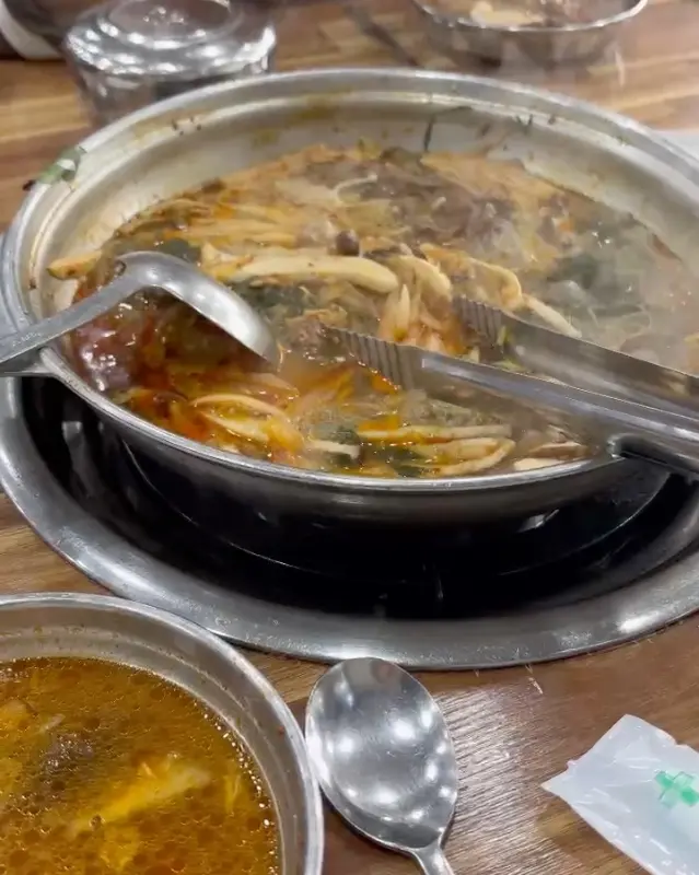 전골과 볶음밥 환상의 조합