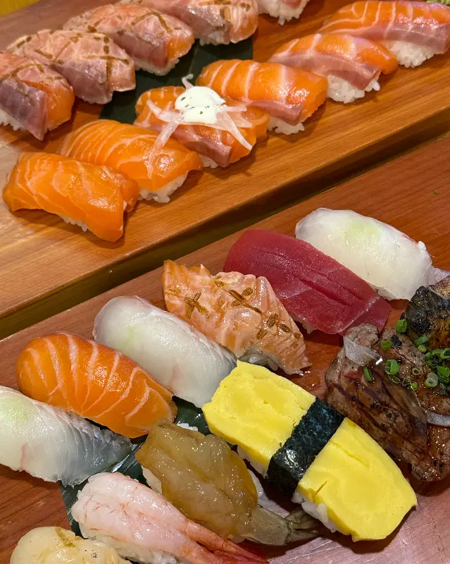 다양한 종류의 초밥