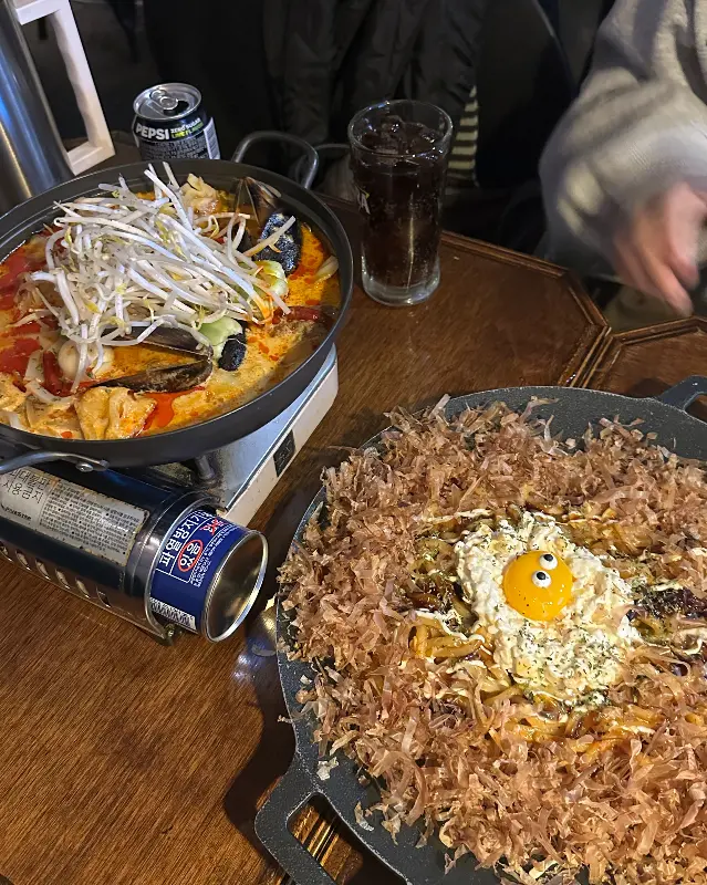 야끼소바와 소곱창전골