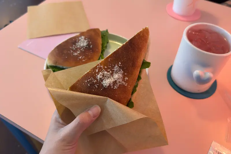 포장된 샌드위치