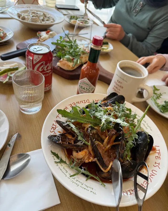 마약 로제 파스타 비주얼