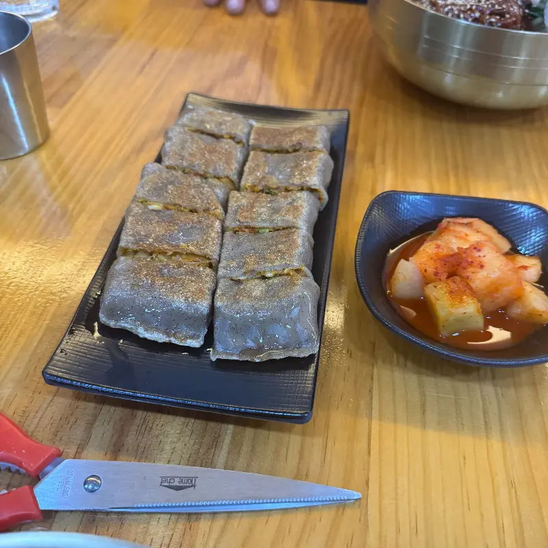 메밀 김치 전병