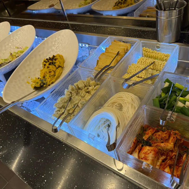 샐러드바 면 종류