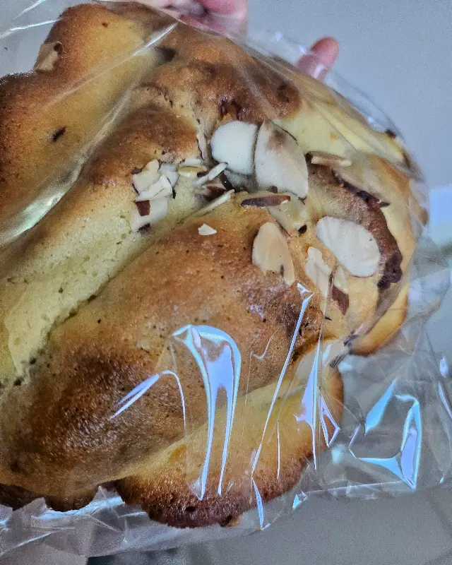 비닐 포장된 구움 과자