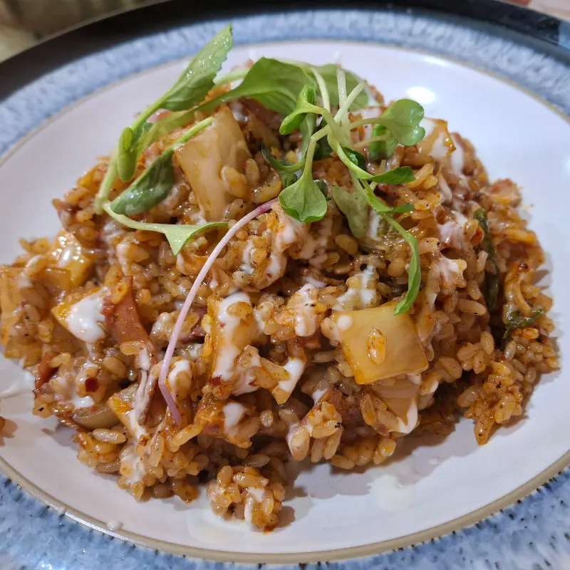 김치 베이컨 필라프