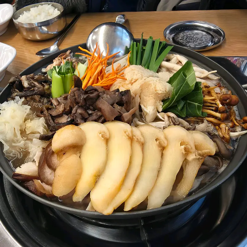버섯전골 비주얼