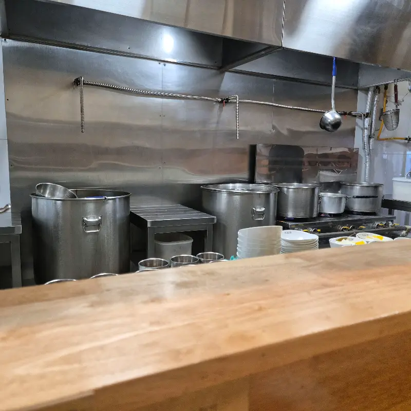 미분당 주방 내부