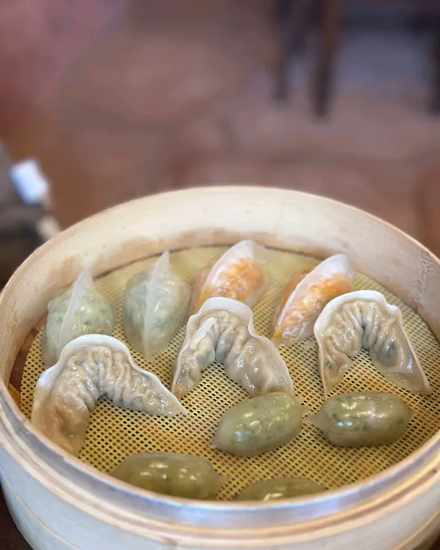 채반의 모둠 만두