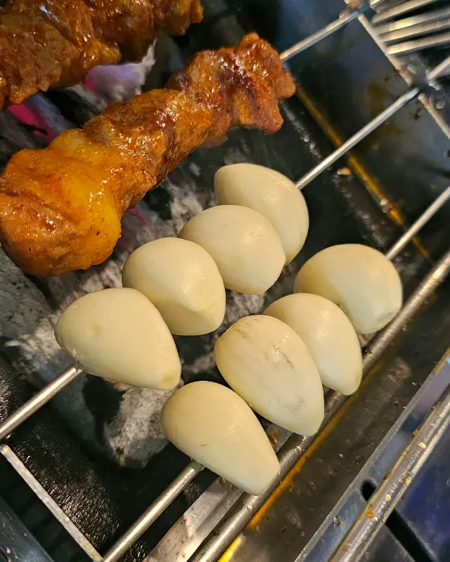 양꼬치와 마늘