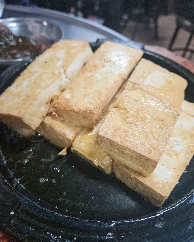들기름 두부 부침