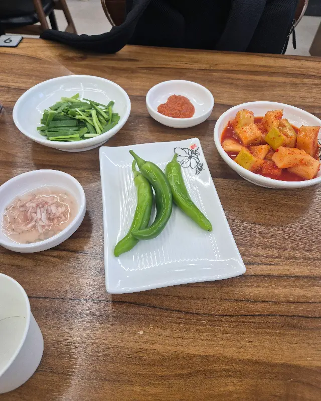 반찬 세팅