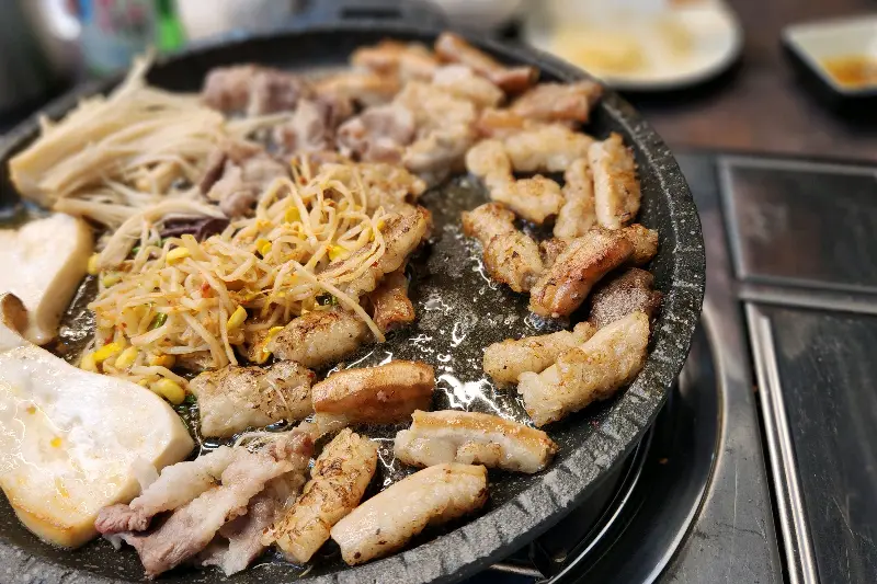 곱창과 함께 구워먹는 채소