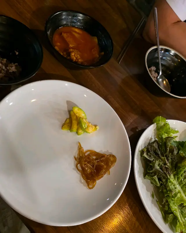 다양한 한식 메뉴