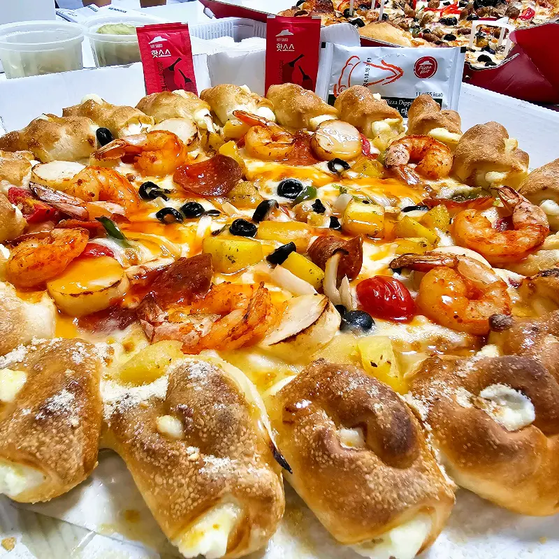 케이준 더블쉬림프 피자