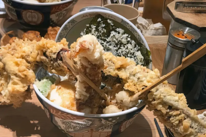 오징어 튀김의 자태