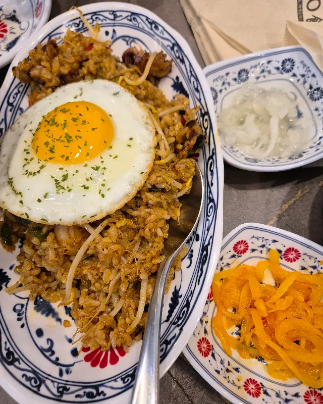 나시고랭 정식 근접샷