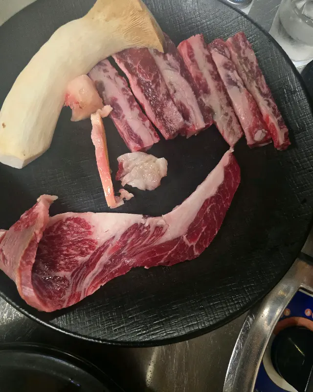 신선한 고기의 자태