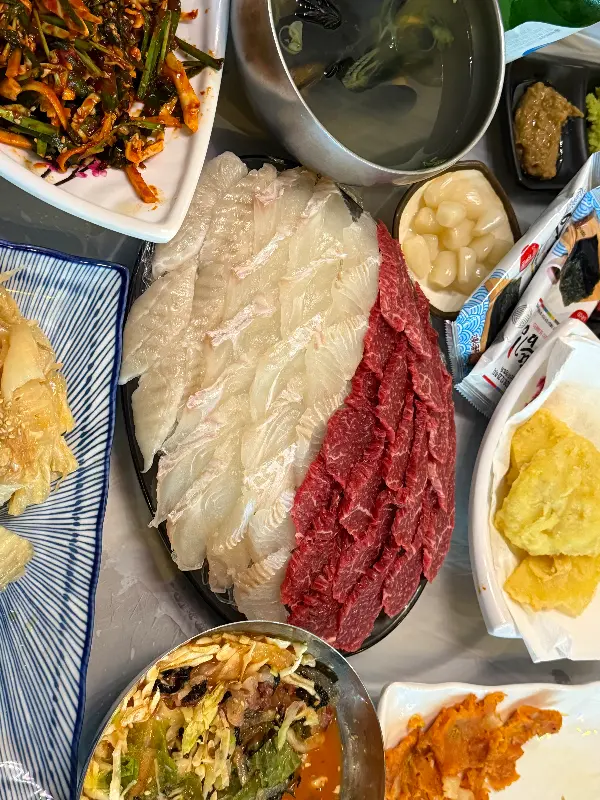 혜자수산 한 상 차림