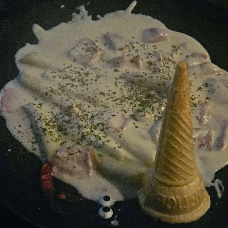 귀여운 눈사람 버섯