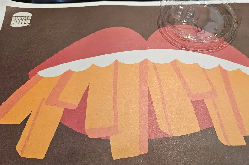 햄버거 트레이 그림