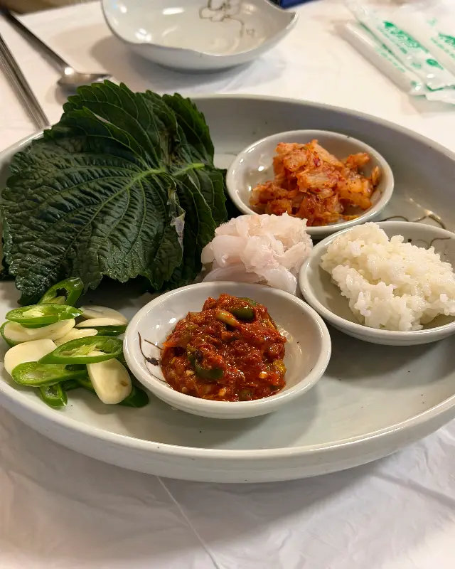 세꼬시 쌈 정식