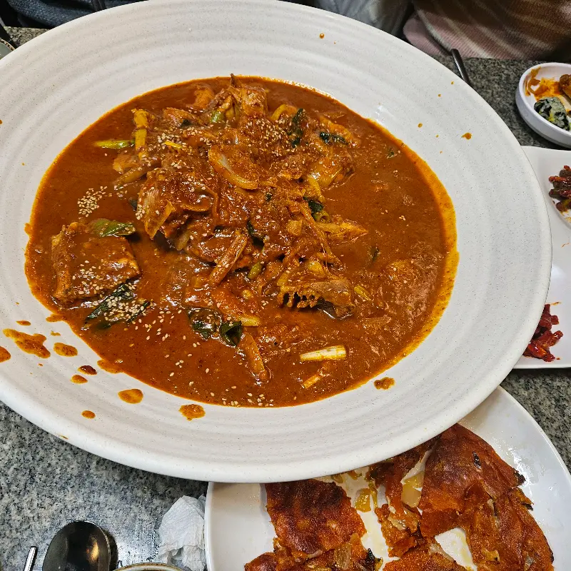 닭볶음탕과 김치전