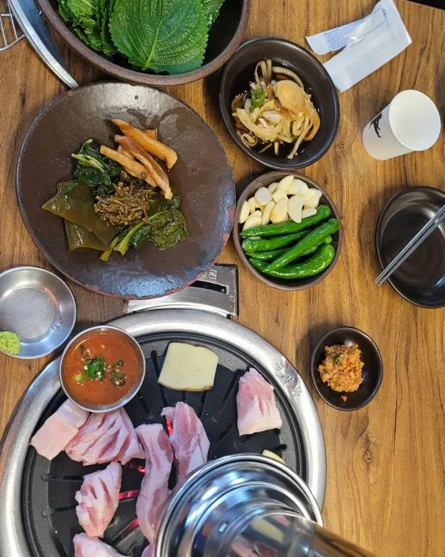 숯불구이 한상차림