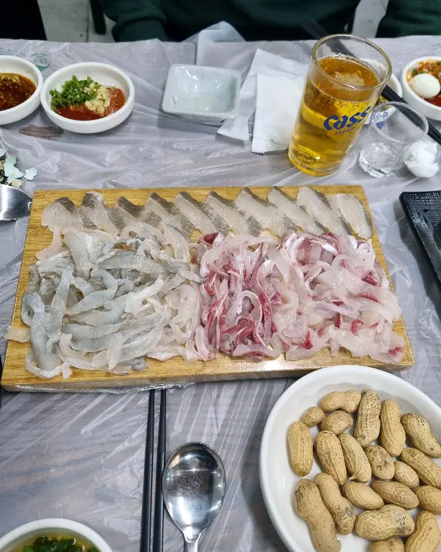 싱싱한 회 한 상