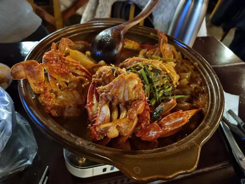 꽃게탕 접사 사진