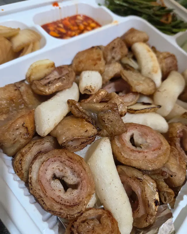 맛있게 구워진 막창