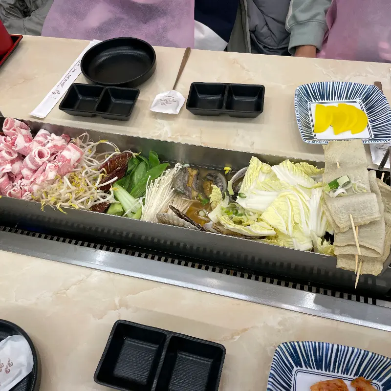 해물칼국수 전체 재료