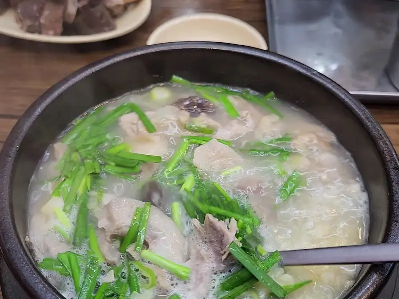 순대국밥 근접샷