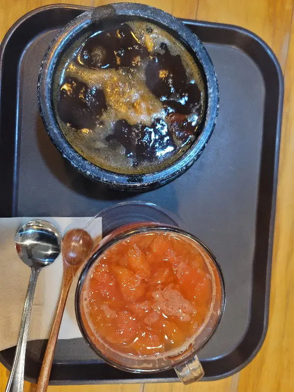 대추차와 자몽차