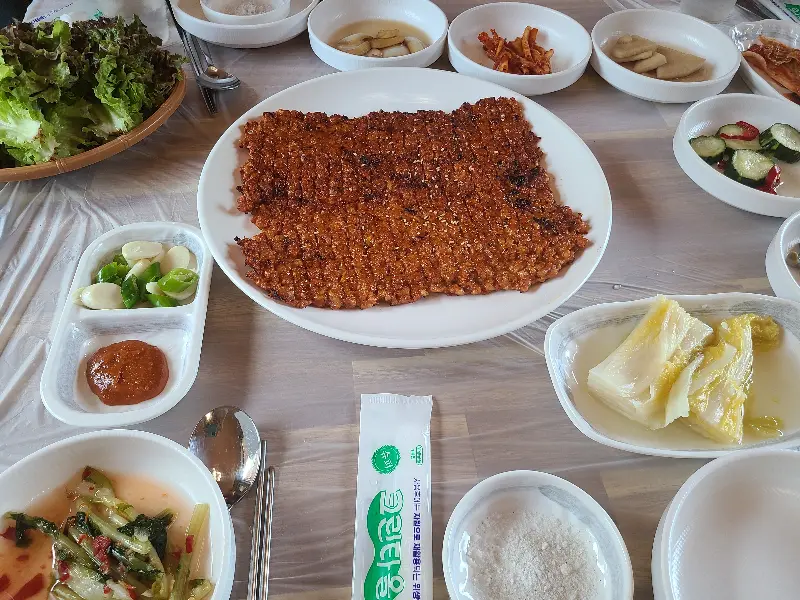 닭불고기 한 상 차림