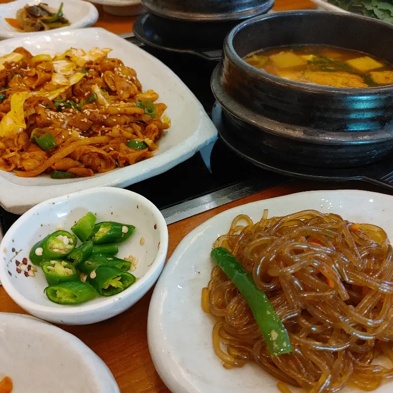 신선한 쌈 채소 코너