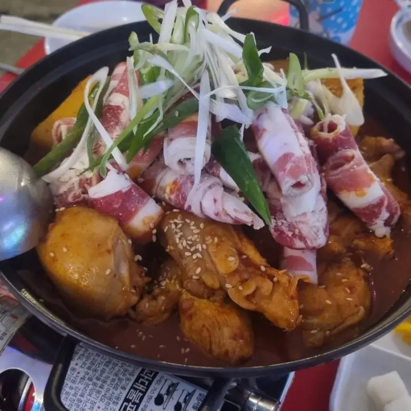 푸짐한 곱도리탕 비주얼