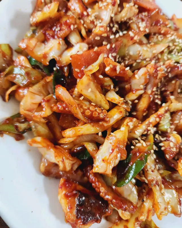 낙지볶음 근접샷