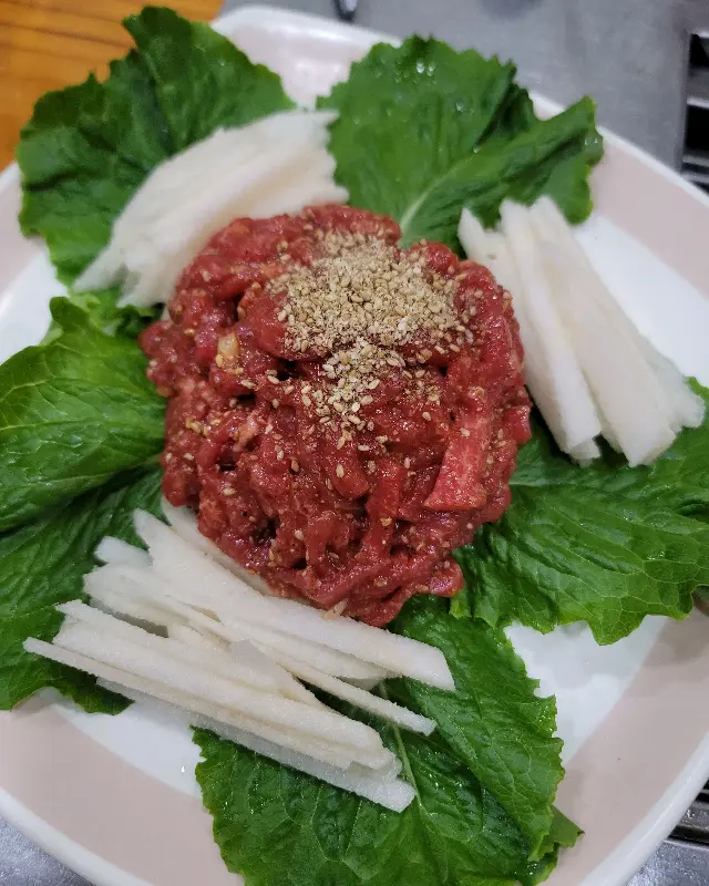 맛있게 구워진 갈비