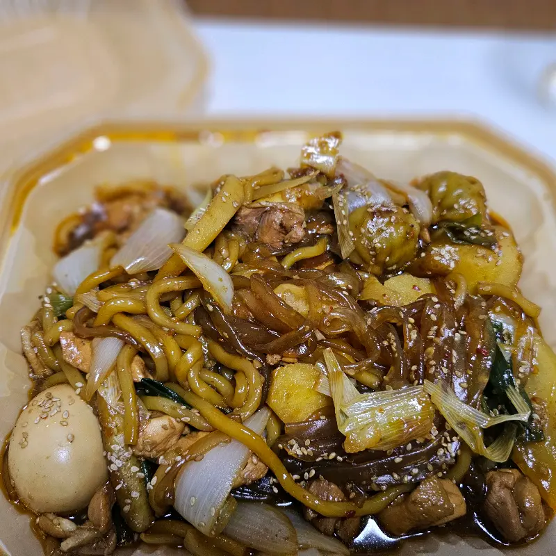 포장된 안동찜닭