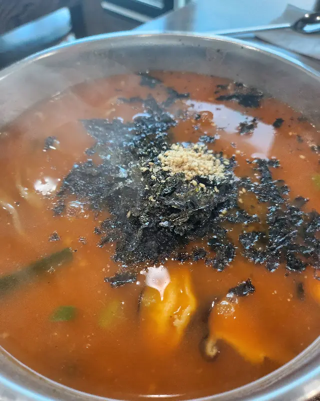 째복 장칼국수 클로즈업 사진