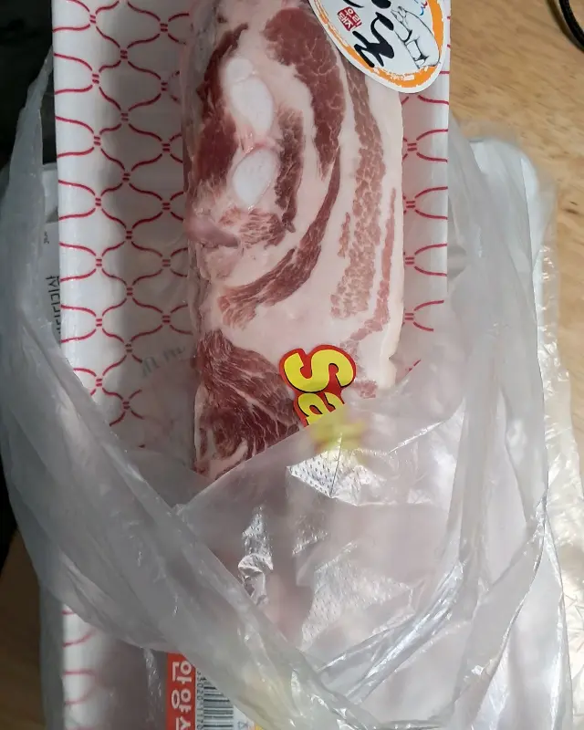 신선한 고기의 모습