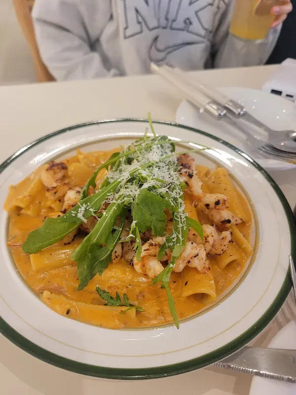 쉬림프 로제 파스타 근접샷