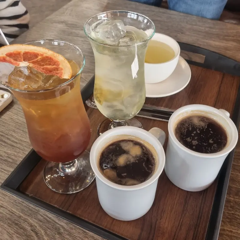 다양한 음료 메뉴