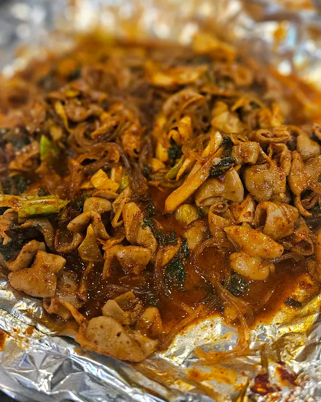 곱창과 당면의 조화