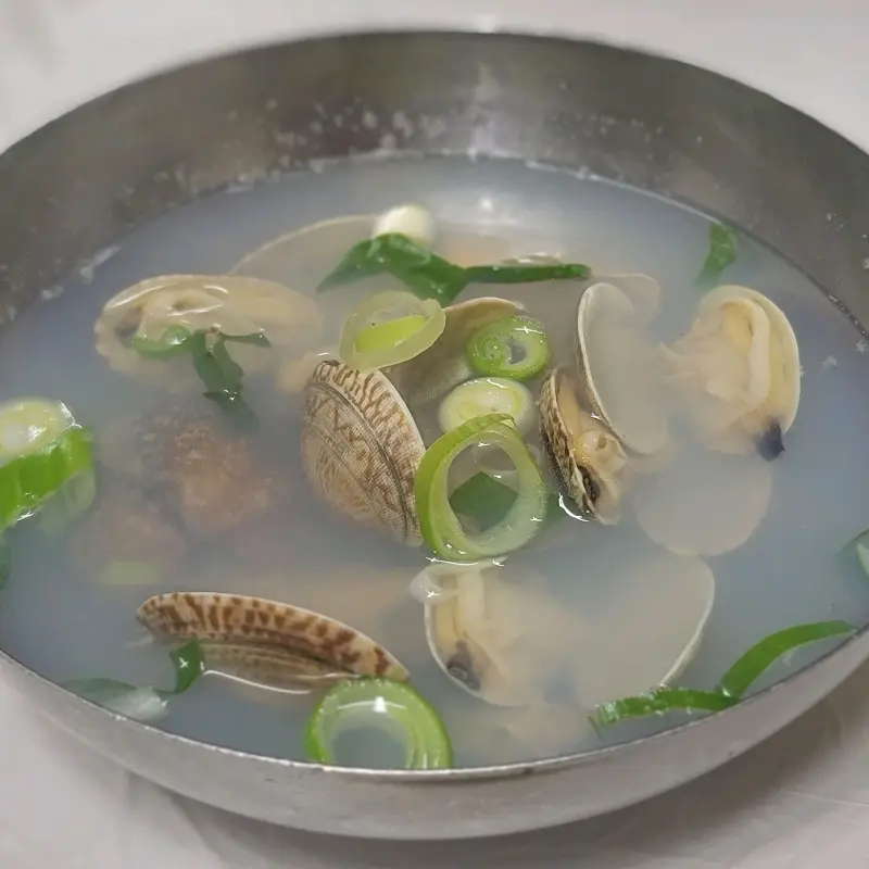 시원한 바지락탕