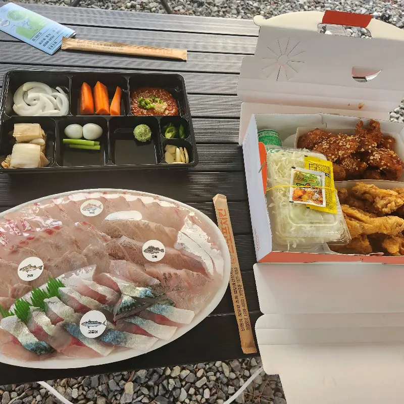 스모프치킨과 회 포장