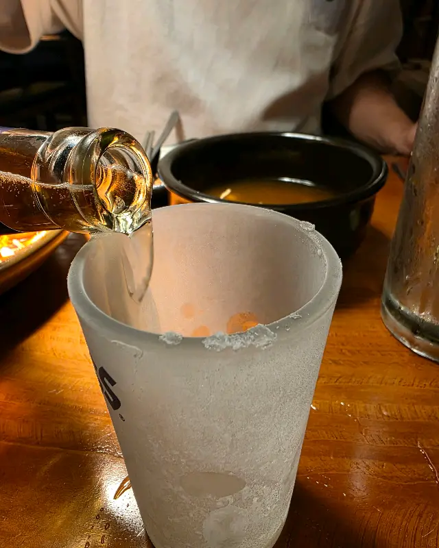 살얼음 소주잔