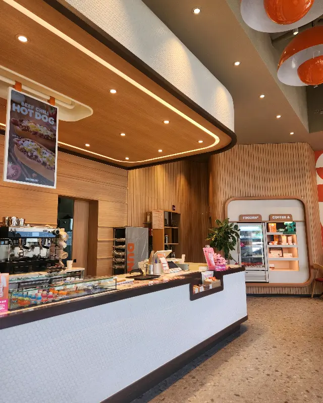 던킨도너츠 광양읍점 카운터 전경