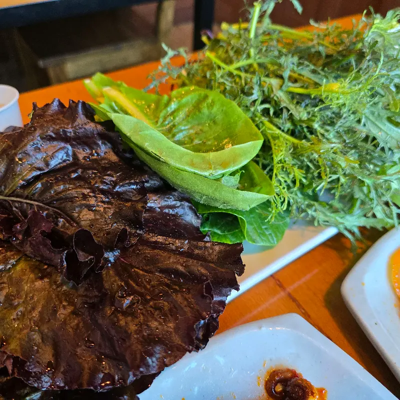 싱싱한 쌈 채소